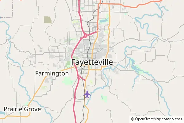 Karte Fayetteville