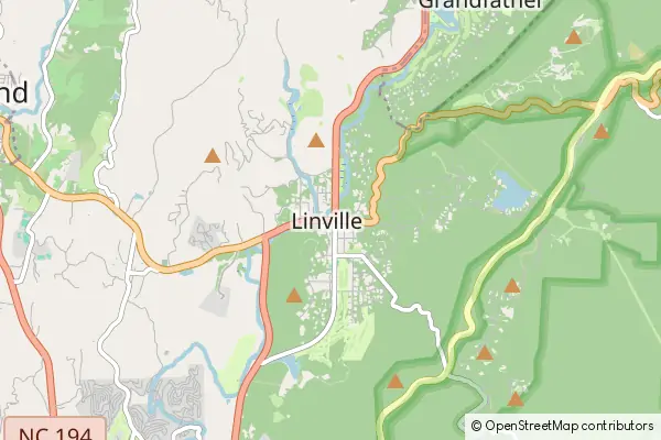 Karte Linville