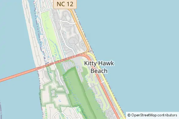 Karte Kitty Hawk