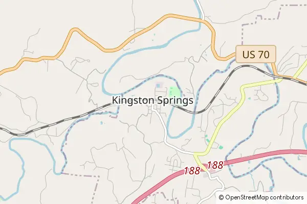 Karte Kingston Springs