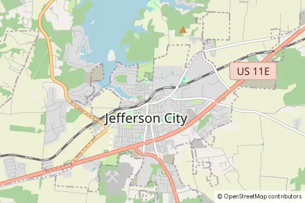 Karte Jefferson City