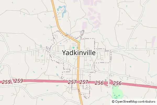 Karte Yadkinville