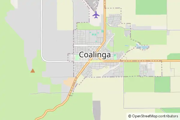 Karte Coalinga