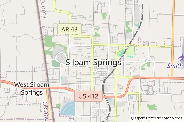 Karte Siloam Springs