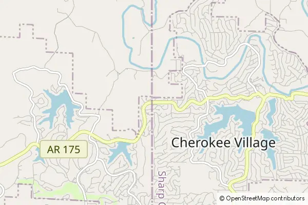 Karte Cherokee Village