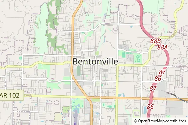 Karte Bentonville