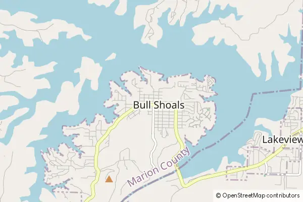 Karte Bull Shoals