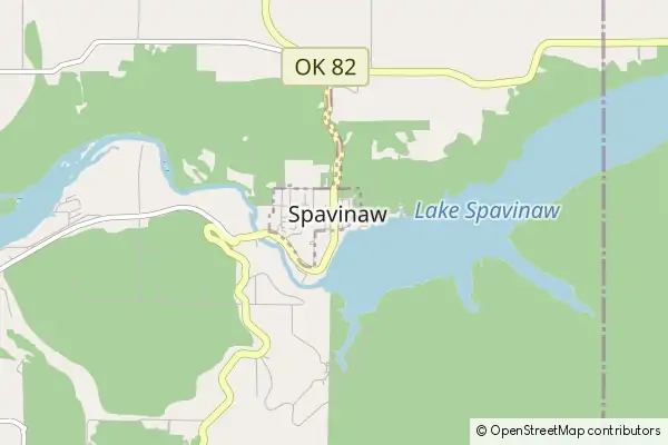 Karte Spavinaw