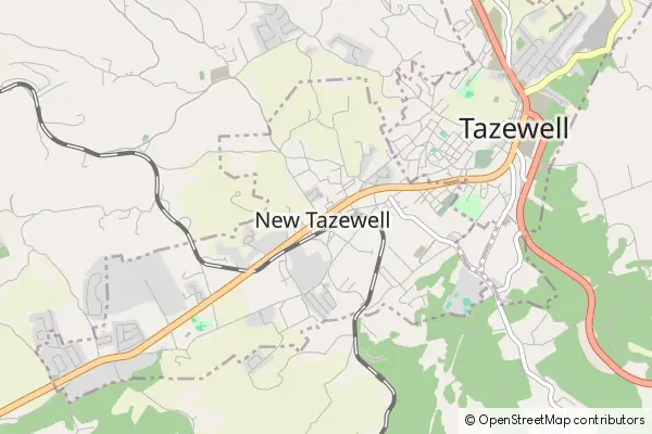 Karte New Tazewell