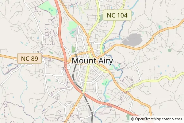 Karte Mount Airy