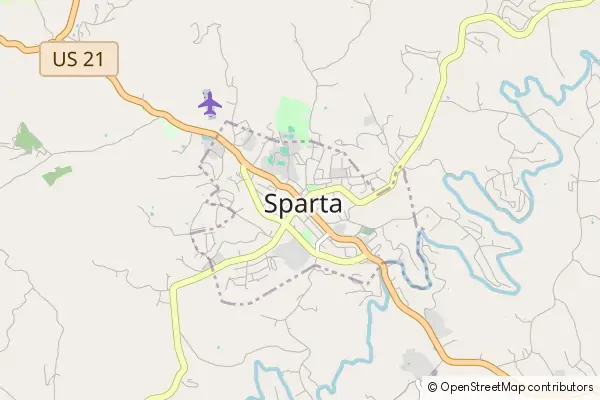 Karte Sparta