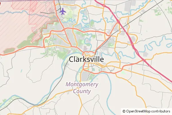 Karte Clarksville