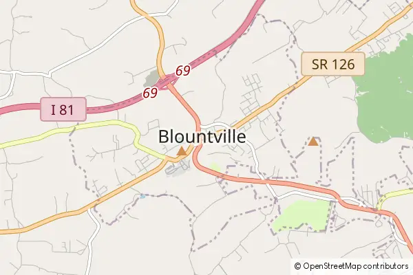 Karte Blountville