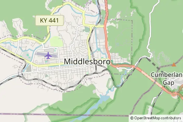 Karte Middlesboro