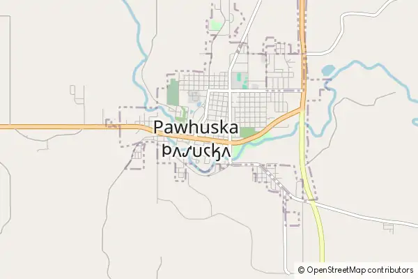 Karte Pawhuska