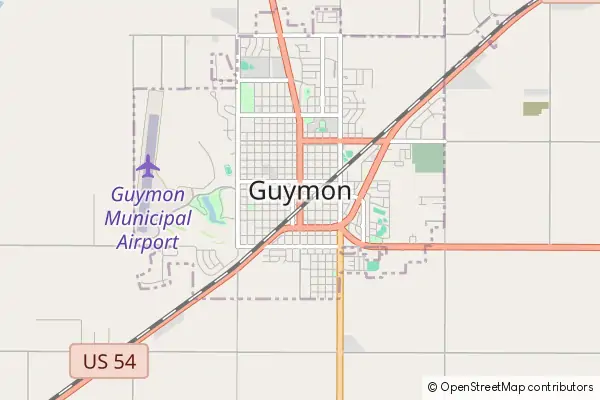 Karte Guymon