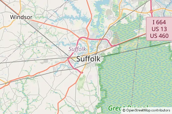 Karte Suffolk