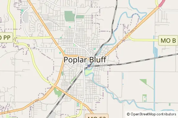 Karte Poplar Bluff