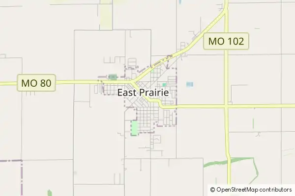 Karte East Prairie