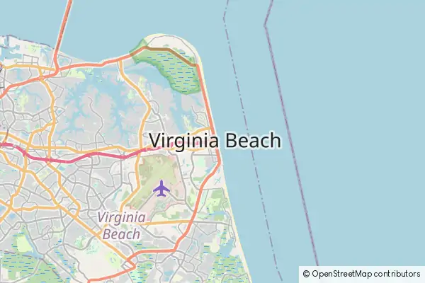 Karte Virginia Beach