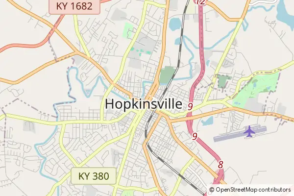 Karte Hopkinsville