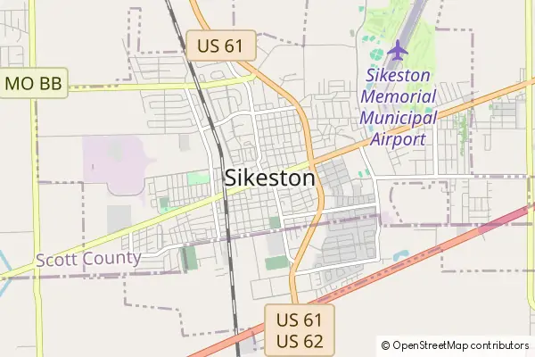 Karte Sikeston