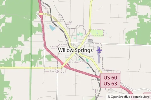 Karte Willow Springs