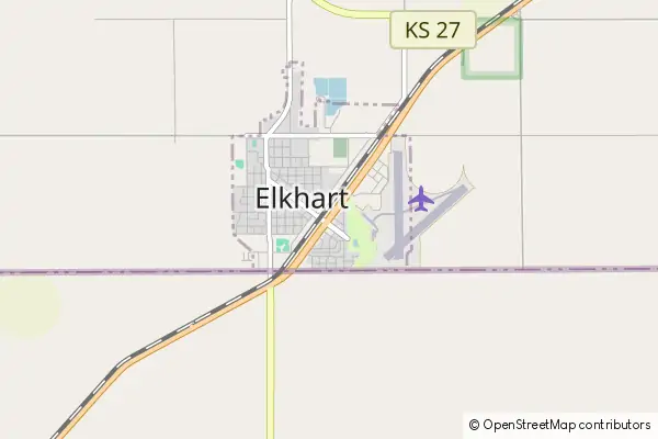 Karte Elkhart