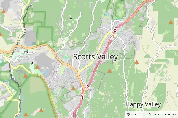 Karte Scotts Valley