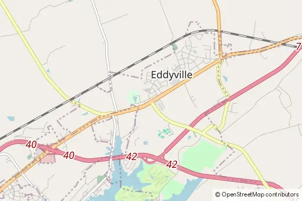 Karte Eddyville