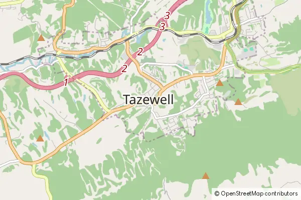 Karte Tazewell