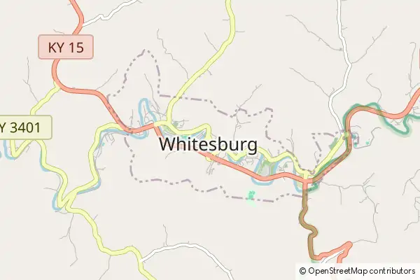 Karte Whitesburg