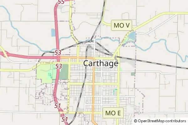 Karte Carthage