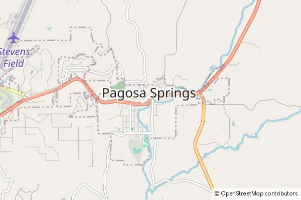 Karte Pagosa Springs