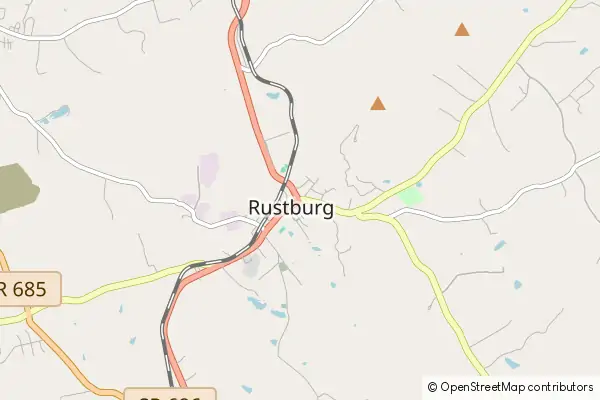 Karte Rustburg