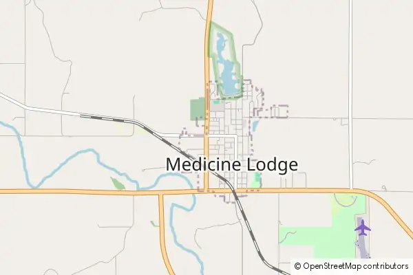 Karte Medicine Lodge