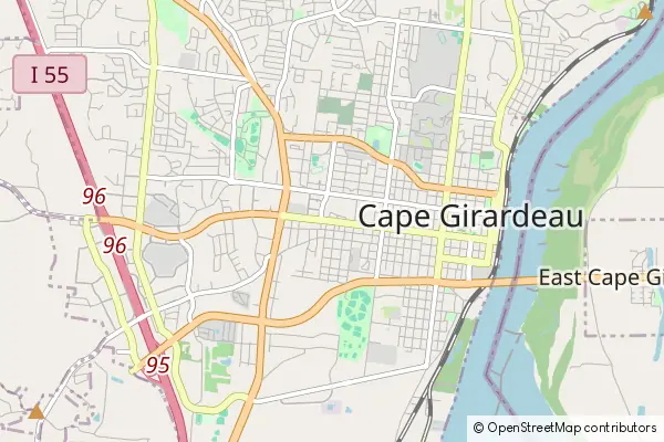 Karte Cape Girardeau