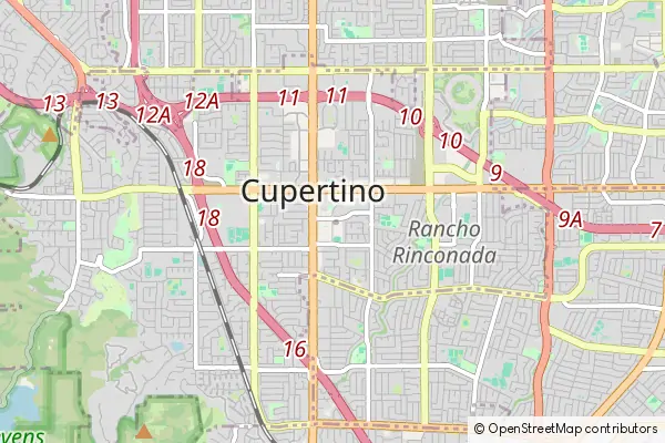 Karte Cupertino