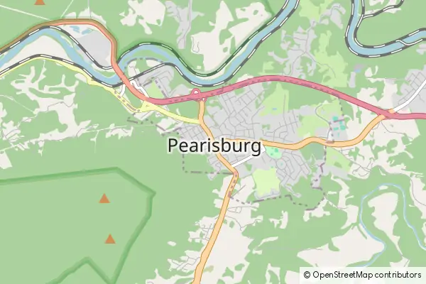 Karte Pearisburg