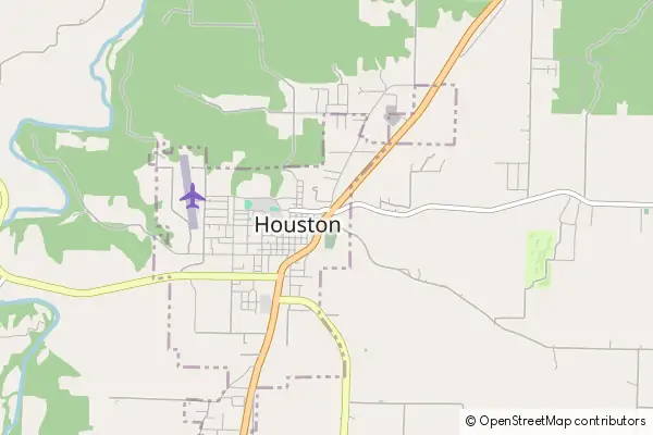 Karte Houston