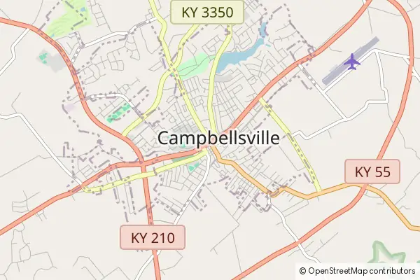 Karte Campbellsville