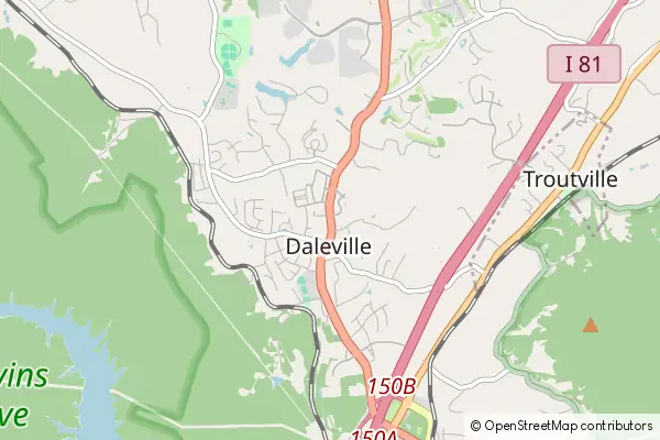 Karte Daleville