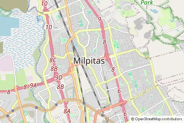 Karte Milpitas