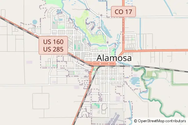 Karte Alamosa