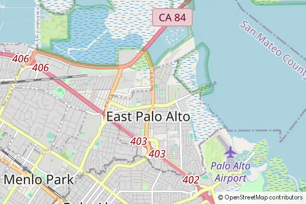 Karte East Palo Alto