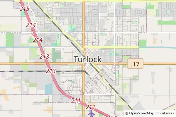 Karte Turlock