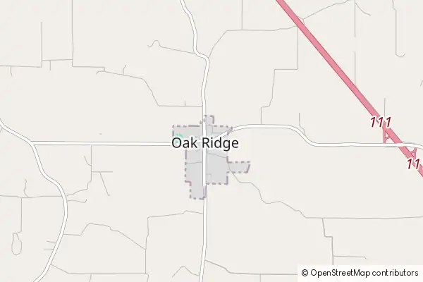 Karte Oak Ridge