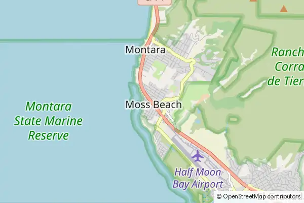 Karte Moss Beach