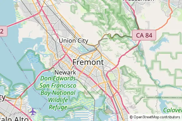 Karte Fremont