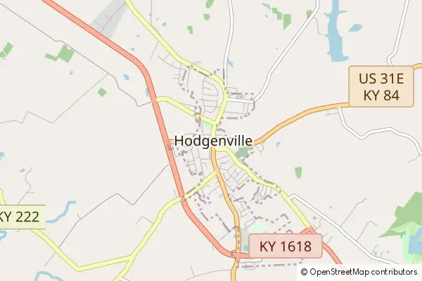 Karte Hodgenville